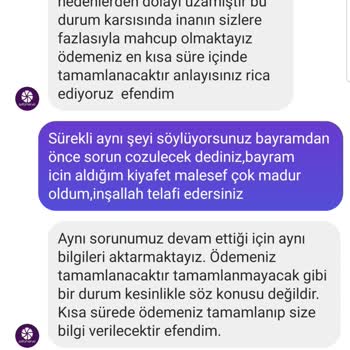 Sefamerve Ücret İadesi Yapılmadı