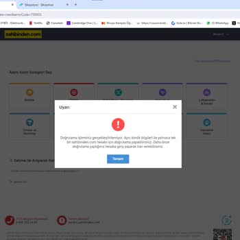 Sahibinden.com E Devlet Doğrulamaması