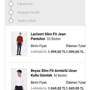 Pierre Cardin Giyim Siparişin Alınıp Gönderilmemesi