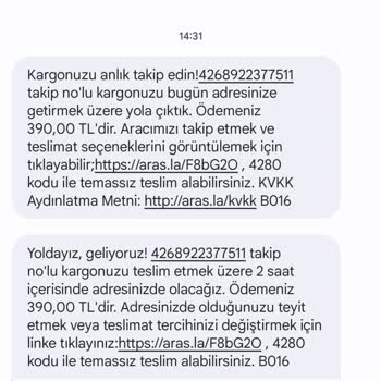 Aras Kargo Dudullu Sürekli Adres Yanlış Deyip Kargo Getirmiyor
