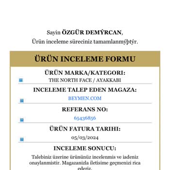 Beymen Ücret İadesini Bugün Yarın Deyip Yapmıyor