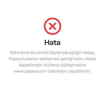 Papara Kalıcı Olarak Kapalı Olan Hesap Şikayeti