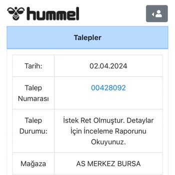 Hummel Ayakkabı Kalıp Hatası