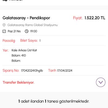 Biletalsat.com Acil! Transfer İşlemi Gerçekleşmedi