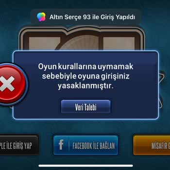 101 Okey Plus Giriş Yapamıyorum Çözülmesini İstiyorum Lütfen