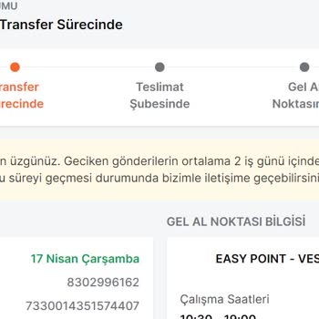 Trendyol Express Trendyol Expres Kargoda Takılı Kalan Ürün