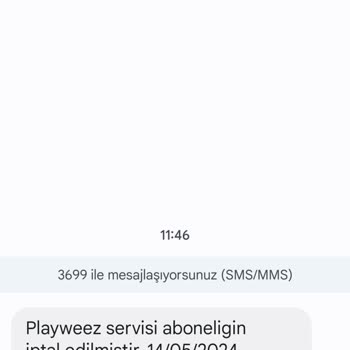 3698 Playweez Yanlış Abonelik