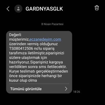Eczanedeyim.com.tr Siparişimden Hiçbir Haber Yok! :(