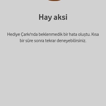 Vodafone Çarkı Çeviremiyorum Bana Yardım Edin
