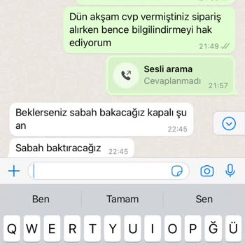 Bu Senin Tarzınn (instagram) Ürün Yanlış Geldi