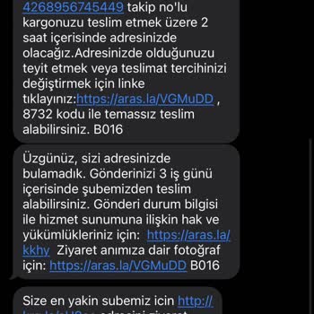 Aras Kargo Kocasinan Aras Çalışmıyor