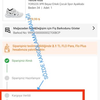 FLO Ayakkabı FLO Stoğu Olmayan Ürünleri Sipariş Alıyor