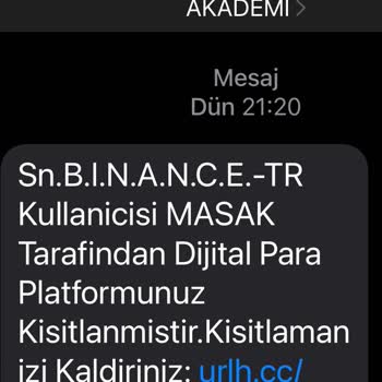 Binance Olmayan Hesabımın MASAK Tarafından Kısıtlanması