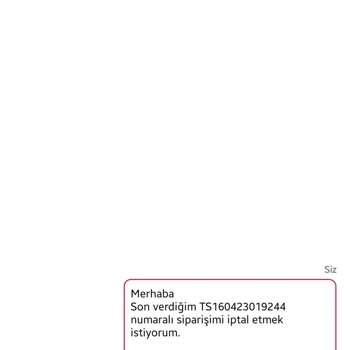 Bkmkitap Sipariş İptali Yapamıyorum.