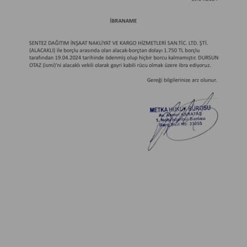 Metka Hukuk (SMS) Metka Hukuk Bürosu İcranız Var Diyerek Para Topluyor
