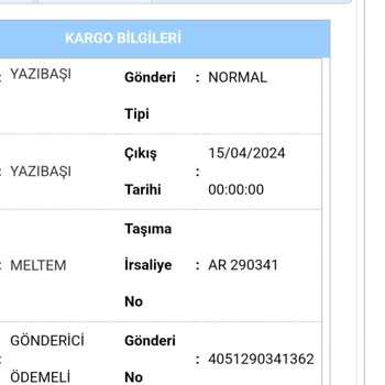 Aras Kargo Urunu Teslim Etmedi