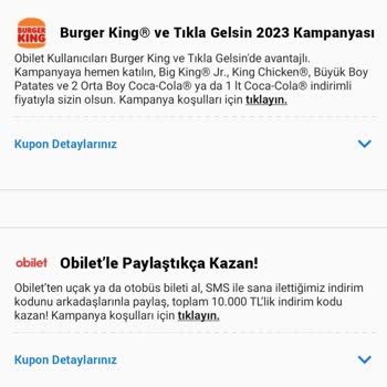 Obilet Kampanya Kodunu Tanımlamıyor