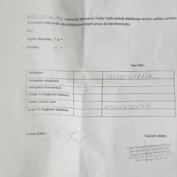 Türk Telekom Tivibu Cihaz Teslimi