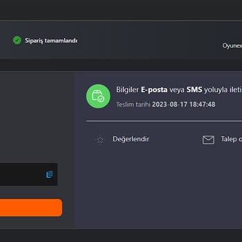 Oyunexe Siparişimi Onaylayıp Kodu Vermedi