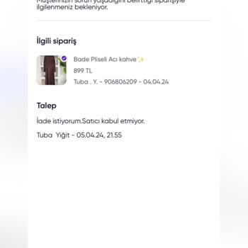 Bybüşracenk İade Mağduriyeti