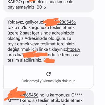 Aras Kargo Kargolarım Adresime Getirmiyorlar