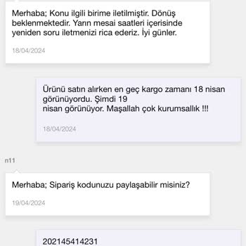 N11 Kargoya Verilmeyen Ürünler