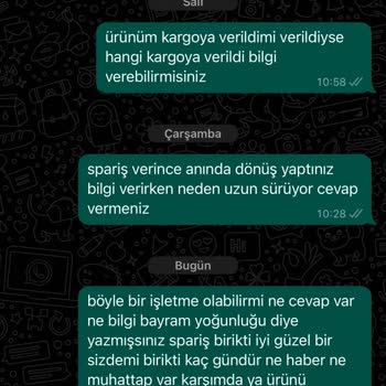 Elfida Moda Ya Ürün Gönderilsin Ya Da Param İade Edilsin