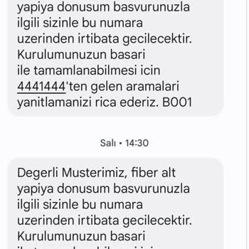 Türk Telekom Fiber Altyapı Bağlanamaması Sorunu