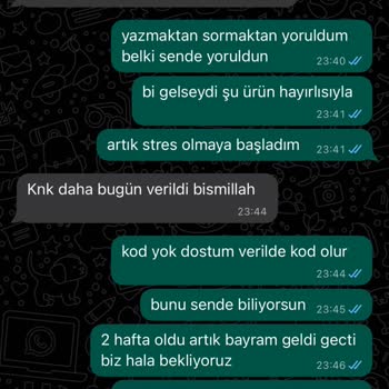 Shopier Eksik Ürün 2 Hafta Gelecek Diye Oyaladılar