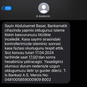İş Bankası Geç. Bil. Bilg. Üç-Ntr Adı Altında 941,96 TL Mi Kesti