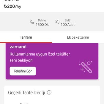 Vodafone Yanlış Ek Paket