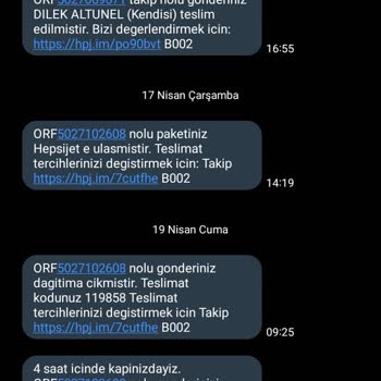 Hepsijet Kargomu Adresimde Olmama Rağmen Teslim Etmedi.