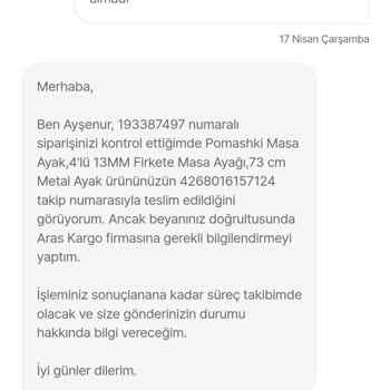 Hepsiburada Aras Kargo Kargomu Bana Teslim Etmeden Teslim Etti Gösteriyor