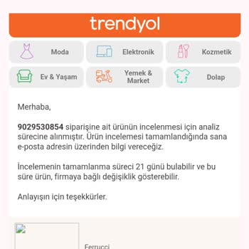Trendyol Müşteri İle İlgilenmeye Ve Ferucci Marka Saat Pişmanlığı