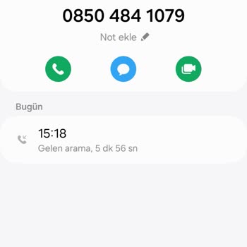0850 484 10 79 Numarası Tarafından Arandım