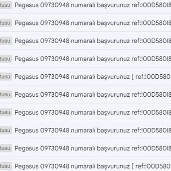 Pegasus Ücret İadesi Eziyeti