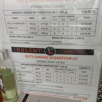 Bülent Börek Dara Almadan Börek Satıyor