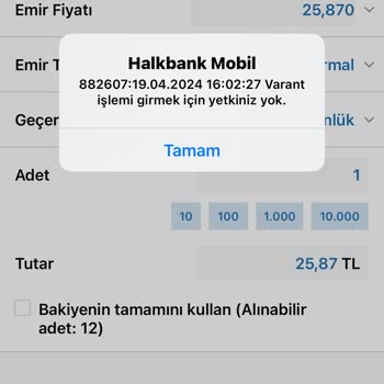 Altın Sertifikası Alamıyorum Neden?