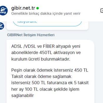 Gıbırnet Kurulum Ücreti Yalanı!