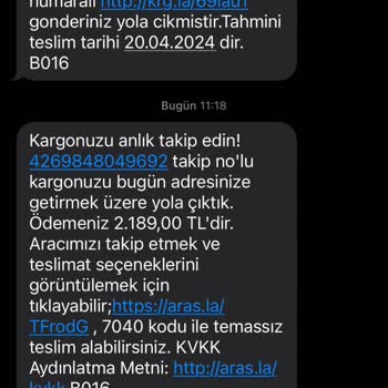 Aras Kargo Şirinyer Şubesi Kargo Dağıtamıyor