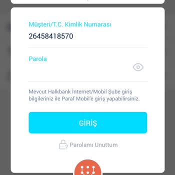 Halkbank Paraf Mobile Erişemiyorum