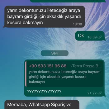 Terra Rossa Butik Para İadesi Yapmıyorlar!