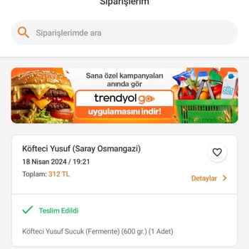 Trendyol Yemek Ne Ürünü Aldım Ne Paramı Trendyol'dan