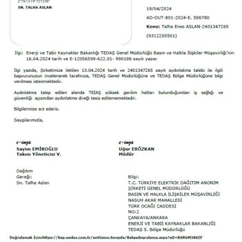 TEDAŞ Sokak Aydınlatma Sorunu