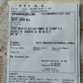 Sinbo Blender Müşteri Hizmetleri