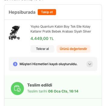 Hepsiburada Aracılığı İle Yoyko Marka Bebek Arabasında Yaşadığım Sorun