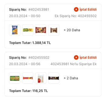 Migros Siparişlerimi Göndermiyor. Kafasına Göre İptal Ediyor