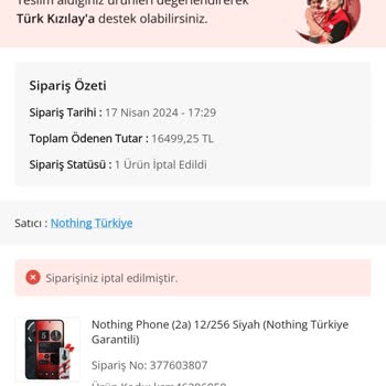 ÇiçekSepeti İndirimden Aldığım Ürün 2 Gün Sonra İptal Edilip, Gönderilmedi.