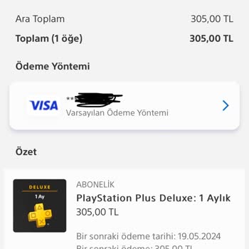 PlayStation Türkiye Ps Plus Alırken "Tanımlanamayan Bir Hata Oluştu" Hatası