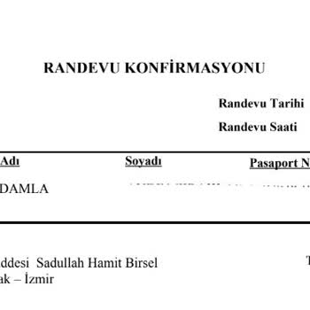 Kosmos Vize Hizmetleri Kosmos Vize Onaysız Değiştirilen Randevu Tarihi